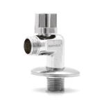 محبس مياه زاوية معدن، مقاس 1/2 بوصه، كروم 