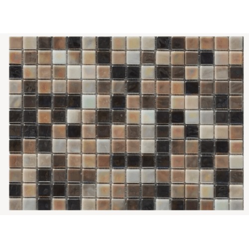 Gloss Mosaic Tiles 31.6×31.6 cm Brown Color, Fluro Design | Abyat Company