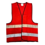 Safety Coat Size XXL, Weight 120g, Red Color, Polyester