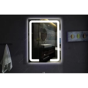 مرايا حمام مضيئة ابعاد 60x80 سم، ماركة دولفي | شركة السقاف
