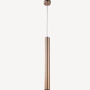 Slim Pendant Light Modern, Size 8 x 8 x 50 cm, Copper Color | Abyat Company