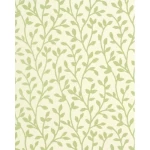 Wall decoration leaf-patterned design, size 10 m x 0.53 m, beige and green color, model 20608