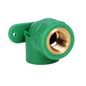 PPR Elbow with Female Thread Wall Mounting 20 × 3/4 mm, 25 Bar, Green | ALMUIF PIPES