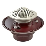 Cast Iron Indoor Floor Drain, 50 mm Outlet Size, with Spherical dome Strainer | Saudi Cast Factory