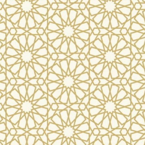 Patterned Wallpaper 15.6m x 100cm Yellow and White | Luxury line