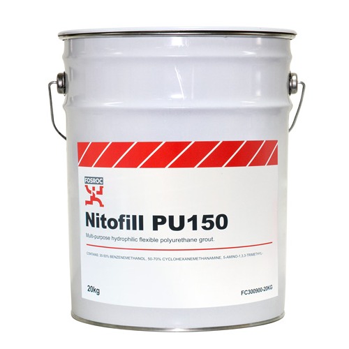 Hydrophilic Polyurethane Crack Injection Nitofill PU150, Size 20 kg | Fosam Company Limited