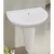 Full Base Ceramic Washbasin, White Color