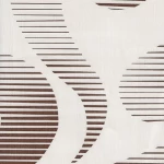 Classic Wallpaper, Vinyl Sheath, Length 10m, Width 53cm, white with brown Color