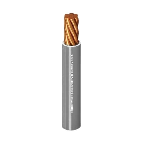 Single Core Stranded Copper Cable PVC 70 ºC Insulation 3.6 MM Diameter 450/750 Volt 300 Feet Gray | Al Fanar