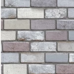 ورق حائط تصميم حجري مقاس 10م×0,53م، لون رمادي 