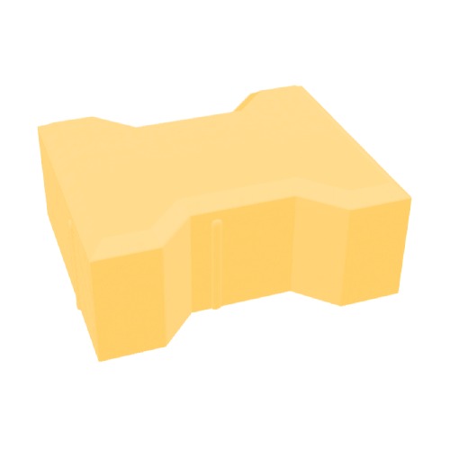 Behaton Interlock Paver Tile Thickness 8 cm Yellow Color, Size 19.8x16.3 cm | Meyar