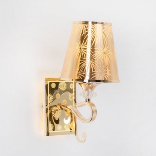 Golden Ceiling Light 14 cm Width, 33 cm Length | 40392