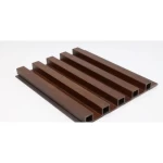 Chinese PVC Wood Replacement Panels Rectangle, Size 20 x 290 cm , Brown color