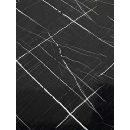 Glossy Marble Alternative 122x290 cm Black with White Veins, A040 | 