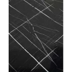 Glossy Marble alternative for entrances, size 122 x 290 cm, color black with white veins, A040