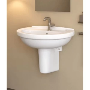 Washbasin With Half Base 40x60.5 cm, Model Noor | Saudi Ceramics