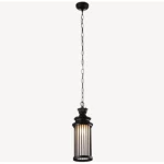 Outdoor Sienna Pendant Light Black, Size 17 x 17 x 38.2 cm