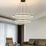 Ceiling LED Light, black Color, base size 20 cm, 100 cm Wire Length