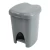 Plastic Waste Bin with Step, Small Size, Gray Color, Model MJEZ5
