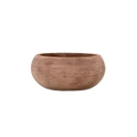     Concrete Plant Pot, Size 40x18 cm,  Light Brown, Shape Round