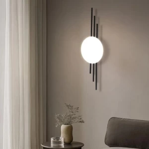 Modern Wall Lighting Strip 50x16 cm, Black, Soft Illumination | Matkel Store