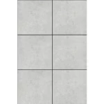 سيراميك بورسلان للأرضيات، مظهر أسمنتي، الأبعاد 60 × 60 سم، لون رمادي