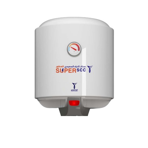 Vertical Electric Water Heater 50 Liter Capacity 531 mm Height White, 1200W 220/240V | Saudi Ceramics