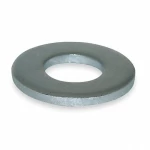 Flat steel washer, Size 3/8 inch, silver, Grainger brand