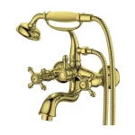 Bathtub Mixer Brass 72.5×32.5×43.5 cm, Gold