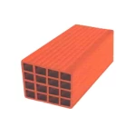طوب احمر  مفرغ  16 فتحة  مصنع الميمني الابعاد 40×20×25 سم وزن 13 كجم