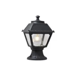 إنارة ماري خارجية فوق السور، لون اسود ، أبعاد 430× 255 مم