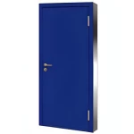 Fire door SFFECO Cold rolled steel   without Window  Model SF/SD Single Door leaf size 1950×900   mm  Color Blue