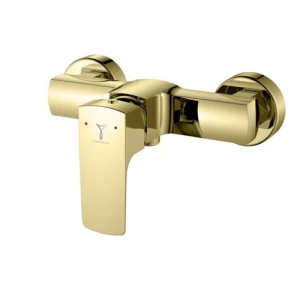 Shower Mixer Gold, CUBIST Model, YT-48462531 | Saudi Ceramics