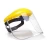 Safety Helmet with Faceshiled, Yellow Color