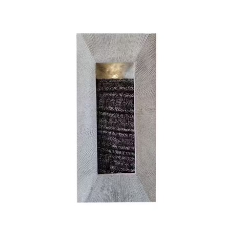 Fiber Wall Fountain 14×119.5×49 cm, Gray, 220V | Zahrat Al Rayyan Establishment Model 20SO44LED-924