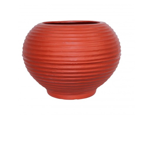 Plastic Transplant Pot Large Circular 63x46 cm Brick Color | Al Zamil Tanks