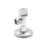 محبس مياه زاوية، مقاس 1/2 بوصه، لون كروم