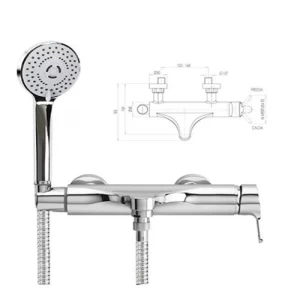 Chrome Automatic Shower Mixer Brass, High Quality, Durable | Al Muhaidib Sanitary and Ceramic