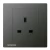 13A 1 Gang Socket, Dark Gray, 86x86mm, 250V, Siemens (Delta Relfa)