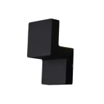 Modern Design LED Wall Lantern, Size 10 ×8.5 ×16.5 cm, Black Color