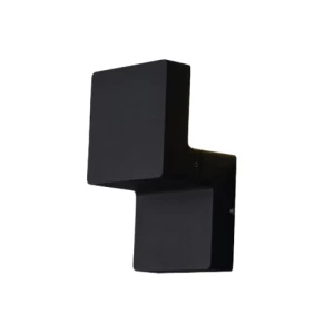 Modern Design LED Wall Lantern 10×8.5×16.5 cm Black | 49262