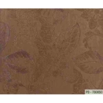 Floral wall covering brown color, length 10m, width 1.06m, model 700050