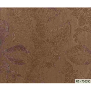 Floral Wall Covering Brown Color, 10m Length x 1.06m Width, Model 700050 | Balbaid Decor Company
