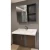 Aluminum Decorative Sink Wall Hung Vanity Unit 60x47 cm with Mirrored Medicine Cabinet, Grey | Al Muhaidib Sanitary and Ceramic - Image 2