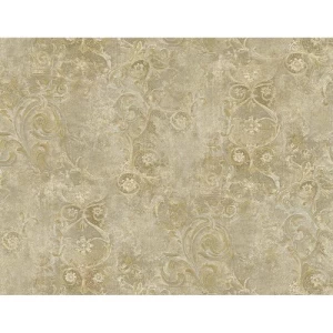 Italian Wallpaper 10m×1.06m Golden Color, Model 82034 | Balbaid Decor Company
