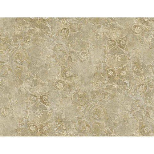 Italian Wallpaper 10m×1.06m Golden Color, Model 82034 | Balbaid Decor Company