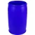 HDPE Plastic Barrel 220 Liter, Opened, Blue Color, Diameter 58 cm, Height 93 cm, Model E5HTW