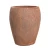 حوض نبات سيراميك، لون بني فاتح، طول 90 سم وقطر 66 سم.