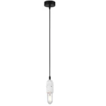 modern white pendant light, white color, dimensions 60x60x120 mm