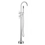 Floor Bathtub Mixer, Polished Chrome 